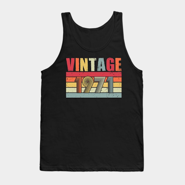 Vintage 1971 Tank Top by CardRingDesign